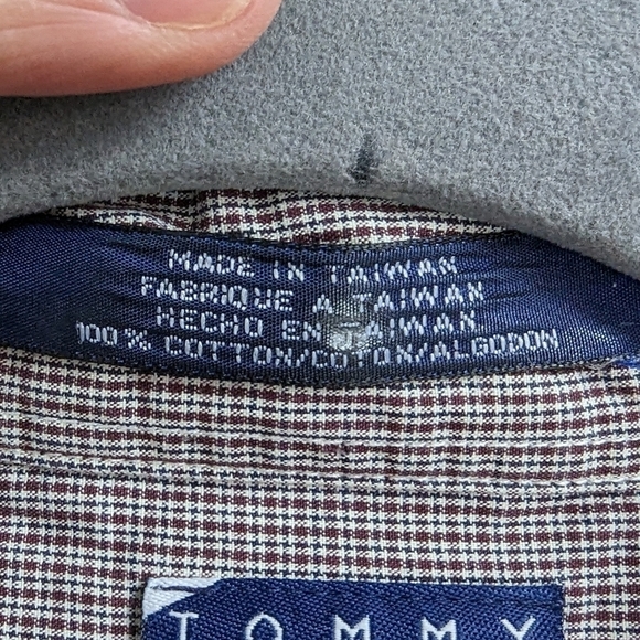 Tommy Hilfiger Vintage Plaid Button Down Sz XL - Picture 10 of 13